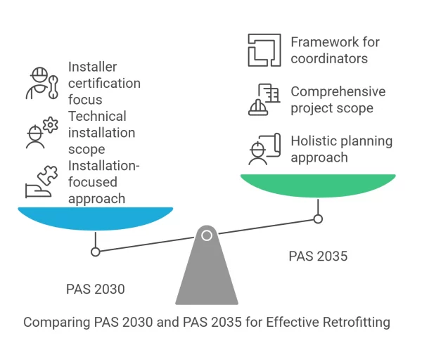 What Is The Difference Between PAS 2030 And PAS 2035 