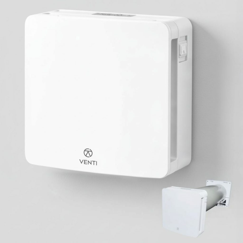 AUREN Decentralised Single-Room MVHR Ventilation Fan Unit (srMVHR)