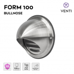 FORM 100 VENTI FORM Bullnose Stainless Steel Grille