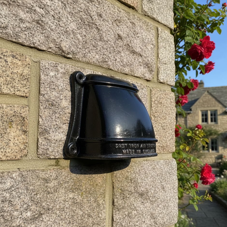 SENTINEL Cast Iron Black Conversation Vent Grille