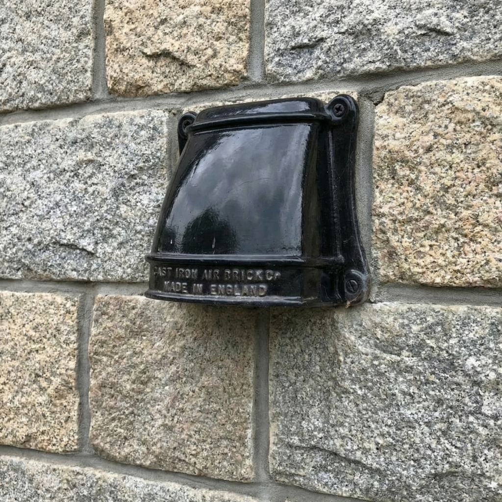 SENTINEL Cast Iron Black Conversation Vent Grille